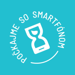 Logo Počkajme so smartfónom